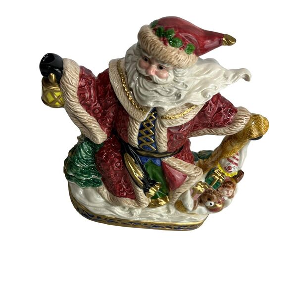 Fitz & Floyd Omnibus Collection1994 Renaissance Santa 2.25 Qt Christmas Pitcher - Picture 2 of 14